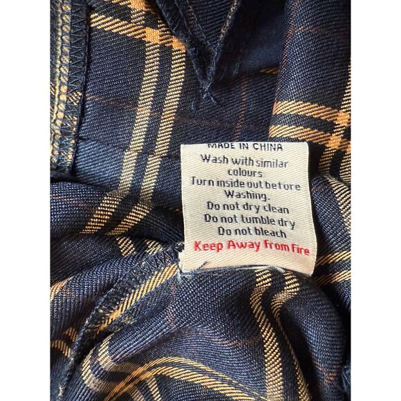 Timeless London Unique Vintage 1960’s Navy Plaid Wide Leg Trousers Pants 1X NWOT - Picture 7 of 8